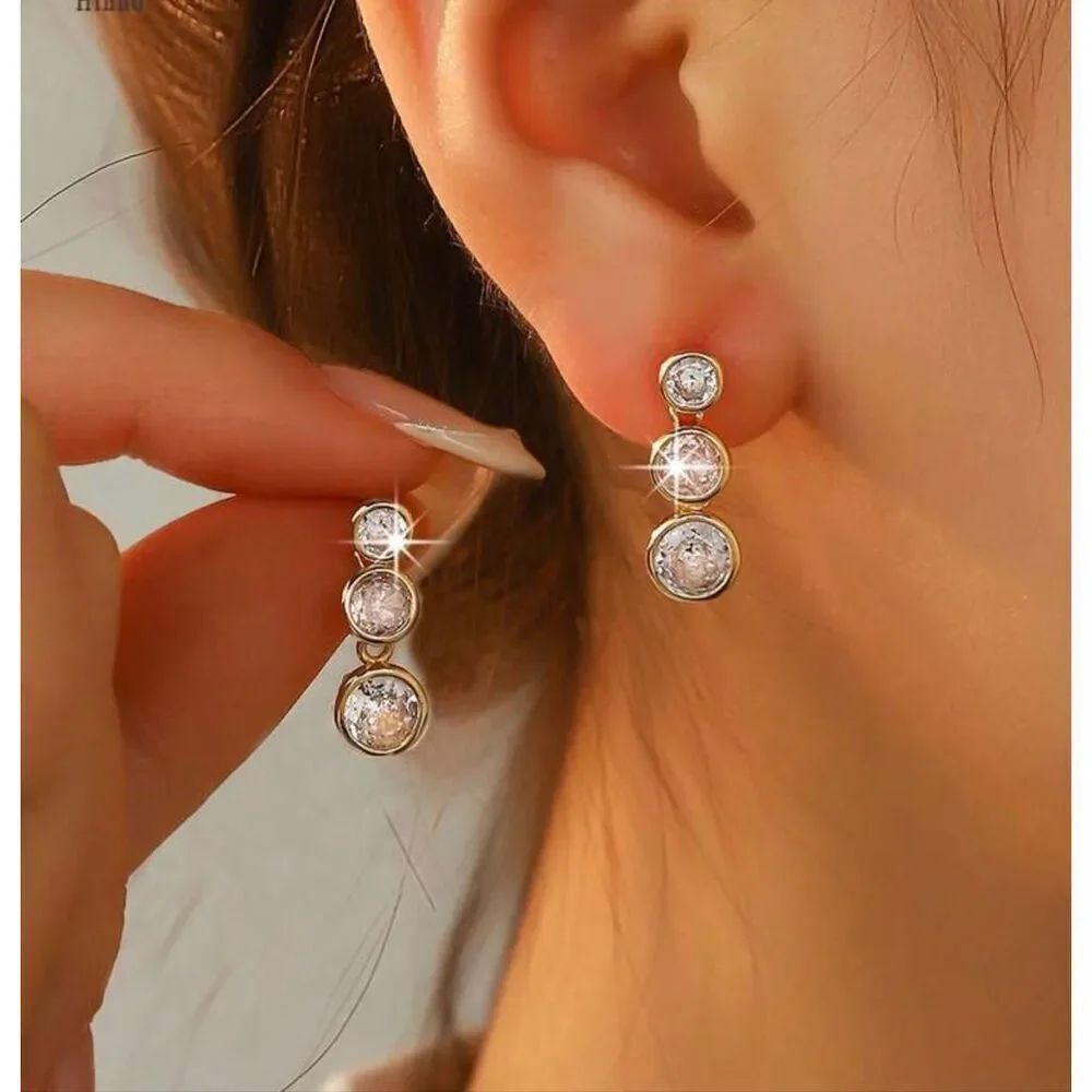 Silver Dangle Earrings - Picture 3 of 5